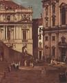 View from Vienna, the square in front of the University of South-East, detail - (Giovanni Antonio Canal) Canaletto