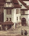 View from Pirna, the market square in Pirna, detail - (Giovanni Antonio Canal) Canaletto