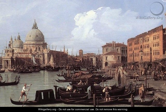 The Molo, Looking West (detail) - (Giovanni Antonio Canal) Canaletto