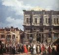 The Feast Day of St Roch (detail) - (Giovanni Antonio Canal) Canaletto