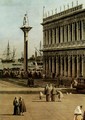 La Piazzetta, Detail - (Giovanni Antonio Canal) Canaletto