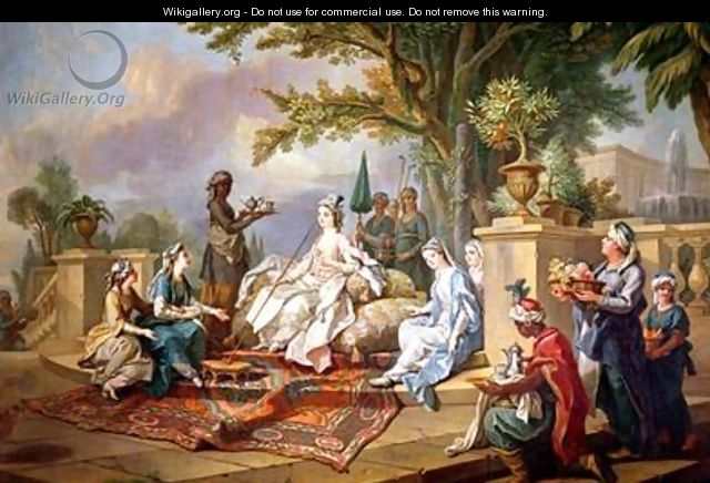 The Sultana Served by her Eunuchs 2 - Charles-Amedee-Philippe van Loo