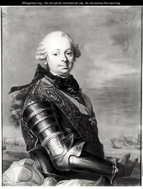 Portrait of Etienne-Francois duke of Choiseul 1719-85 - Louis Michel van Loo