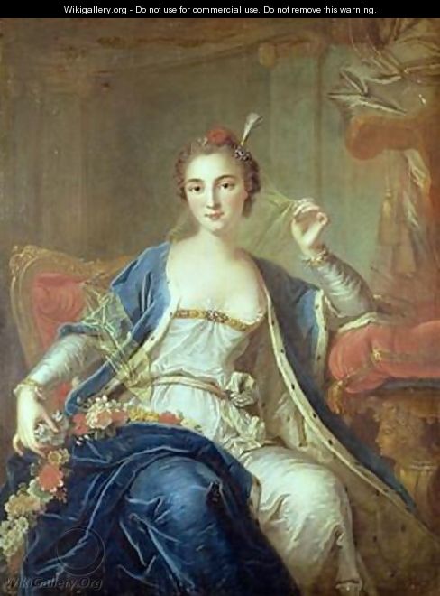 Portrait of Mademoiselle Marie Salle 1702-56 1737 - Louis Michel van Loo