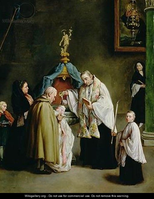 The Baptism - Pietro Longhi