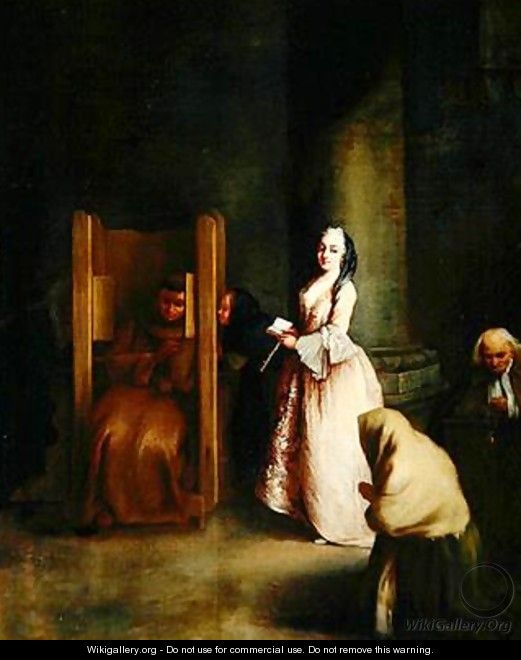 The Confession 1755 2 - Pietro Longhi