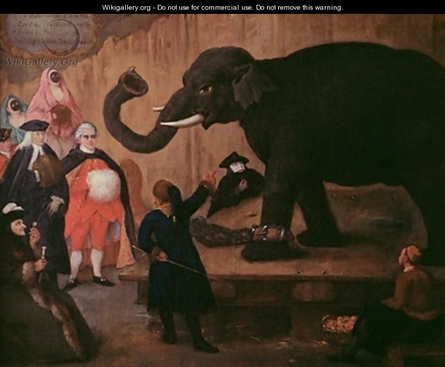 An Elephant Shown in Venice - Pietro Longhi