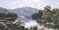 A Lake Scene in North Wales - Edgar Longstaffe