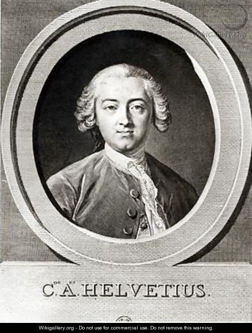 Portrait of Claude Adrien Helvetius 1715-1771 - (after) Loo, Carle van