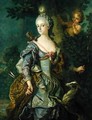 Luise Henriette Wilhelmine von Anhalt-Dessau 1750-1811 as Diana 1765 2 - Charles-Amedee-Philippe van Loo