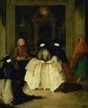 Masked Figures in a Venetian Coffee House - Pietro Longhi