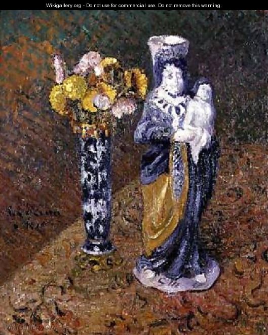 Flowers and a Statuette 1910 - Gustave Loiseau