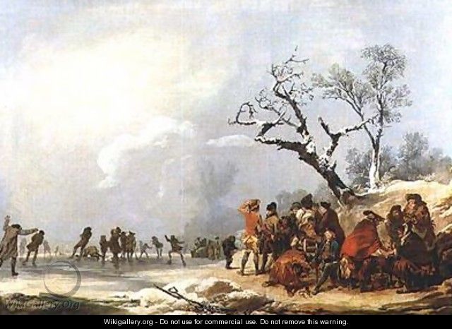 Skating Scene - Philip Jacques de Loutherbourg