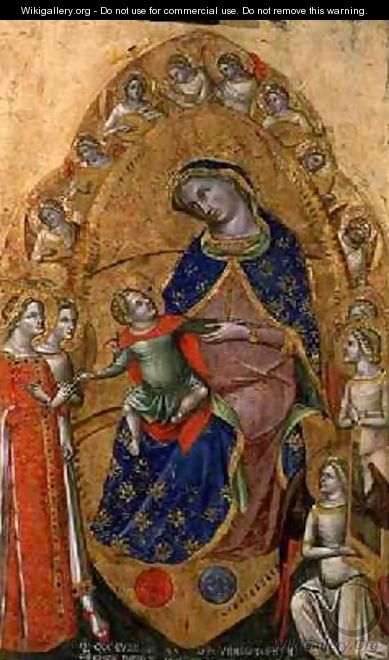 The Marriage of St Catherine 1358 - Veneziano Lorenzo