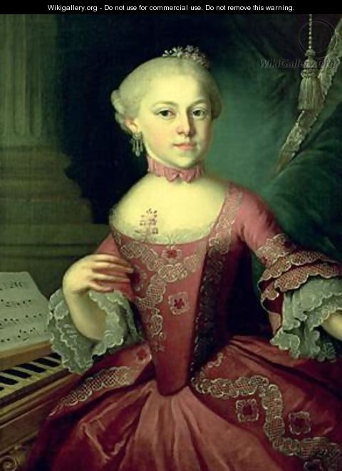 Maria-Anna Mozart called Nannerl 1751-1829 - Peter Anton Lorenzoni