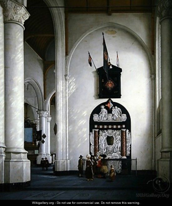 The interior of the Laurenskerk Rotterdam 1667 - Anthonie De Lorme