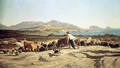 Cattle herding near Marseilles 1853 - Emile Loubon