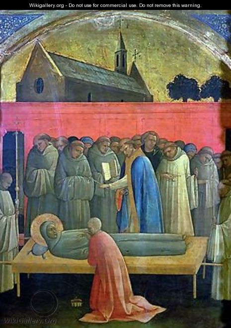 The Death of St Francis - Fra (Guido di Pietro) Angelico