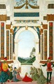 St Bernardino of Siena 1380-1444 resuscitating a young girl drowned in a well 1473 - Fiorenzo di Lorenzo
