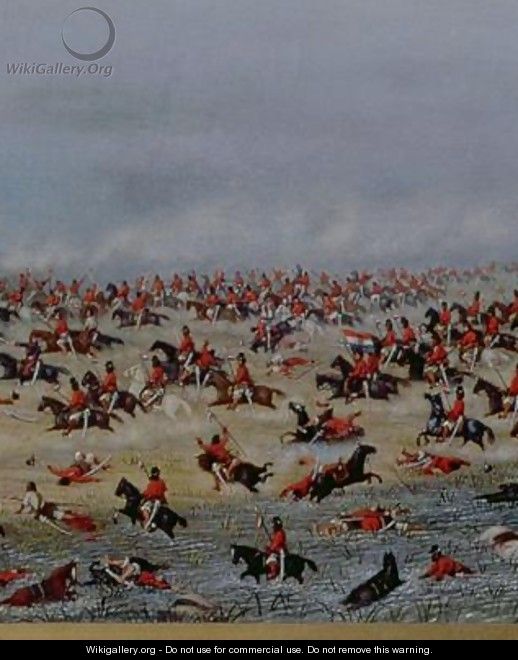 Battle of Tuyuti from the paintings depicitng the Triple Alliance War 1866 - Candido Lopez