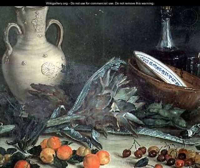 Still Life with Fruit and Vegetables - Jose Lopez-Enguidanos
