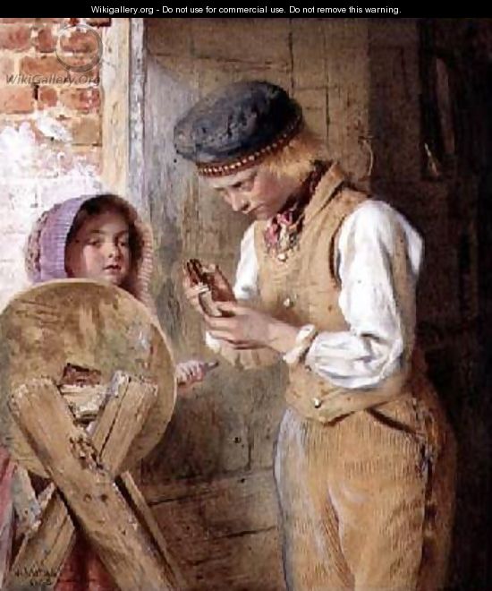 Sharpening the knife 1868 - William Lucas