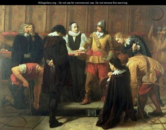 The Burial of Charles I 1600-49 at St Georges Chapel 1857 - Charles Lucy