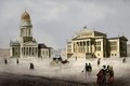 Theatre and German Dome church on the Gendarmenmarkt Berlin - Ludwig Edward Luetke