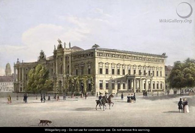 The Palace of the Prince of Prussia on Unter den Linden and Bebelplatz - Ludwig Edward Luetke