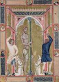 The Flagellation of Christ from the Mariegola de la Scuola di San Giovanni Evangelista de Venise - (attr. to) Luca di Paolo Veneziano