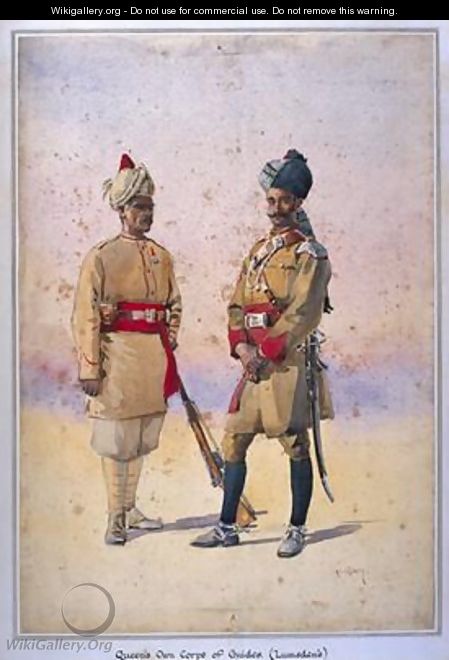 Soldiers of the Queens Own Corps of Guides Lumsdens Infantry Tanaoli Pathan - Alfred Crowdy Lovett
