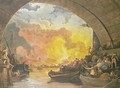 The Great Fire of London - (after) Loutherbourg, Philippe de