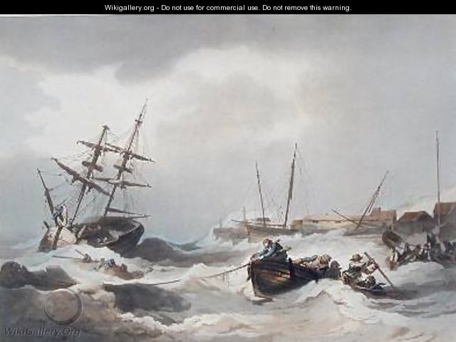 Storm off Margate - (after) Loutherbourg, Philippe de