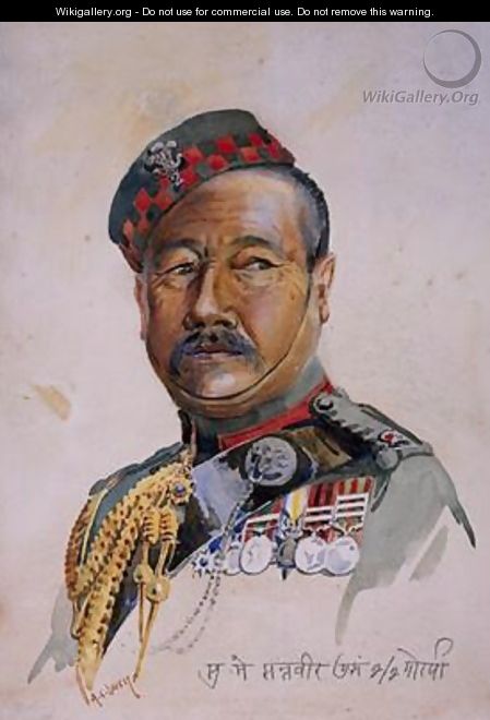Subadar-Major Gurung Gurkha - Alfred Crowdy Lovett