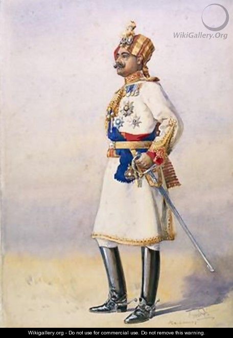 Hon Colonel HH Maharaja Sir Ganja Singh Bahadur of Bikaner - Alfred Crowdy Lovett