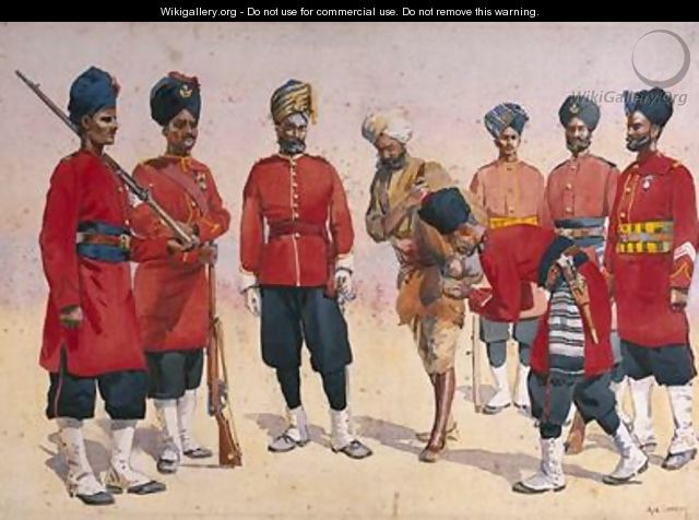Soldiers of the Rajput Regiment - Alfred Crowdy Lovett
