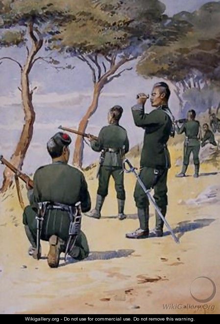 Soldiers of the 6th Gurkha Rifles - Alfred Crowdy Lovett