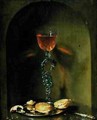 Still Life with Bread and Wine Glass - Isaac Luttichuys