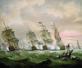 Admiral Sir Edward Hawke defeating Admiral M de Conflans in the Bay of Biscay - Thomas Luny