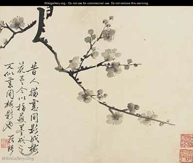 Landscapes Flowers and Birds Plum Qing Dynasty 1780 - Ping Luo