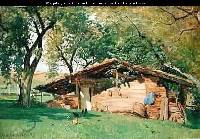 A Hut at Chiemsee 1872 - Ascan Lutteroth