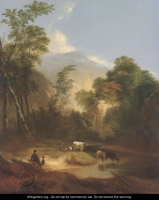 Pastoral Landscape 1854 - Alvan Fisher