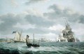 Men-of-War and other Ships in a Breeze off Dover 1803 - Thomas Luny