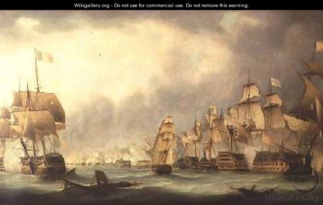 A Sea Battle - Thomas Luny