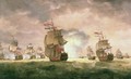 Admiral Sir George Rodney defeats a Spanish Squadron off the coast of Cape St Vincent 16th January 1780 - Thomas Luny