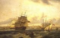 Man-o-war and other shipping at Spithead off Portsmouth - Thomas Luny