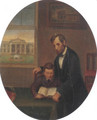 Lincoln And Tad 1873 74 - Francis Bicknell Carpenter
