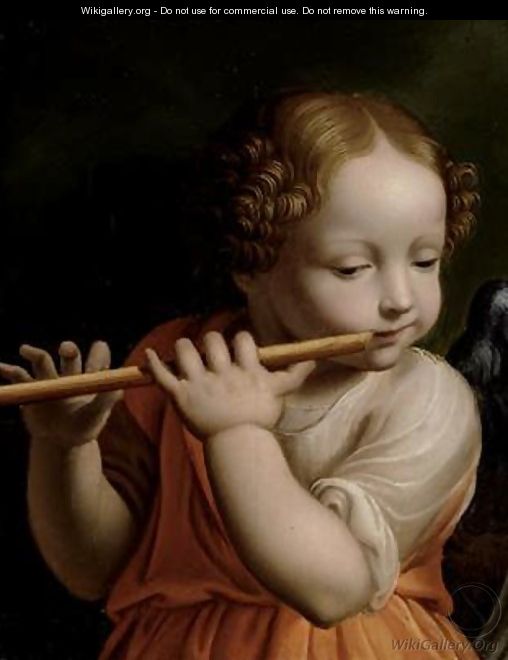 Child Angel Playing a Flute 1500 - Bernardino Luini