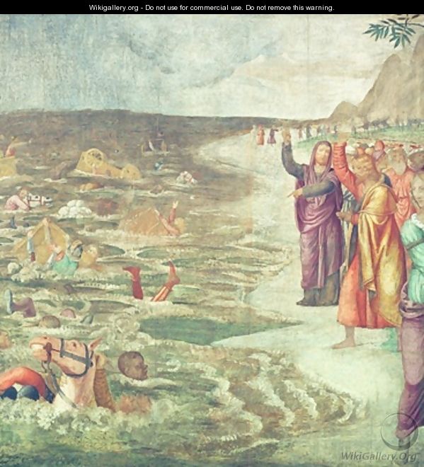 The Crossing of the Red Sea - Bernardino Luini