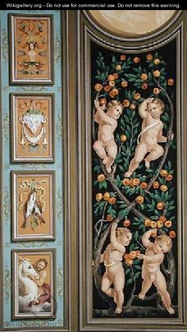 Fresco of Cupids from the Church of St Ambroglio Milan - Bernardino Luini